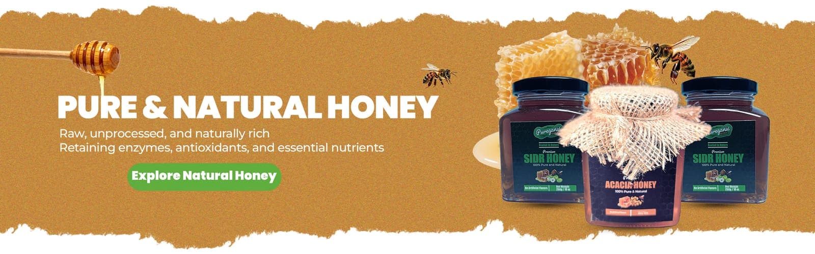 Pureganic Bliss - natural honey